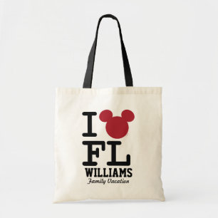 I Love Mickey   Florida Family Vacation Tote Bag