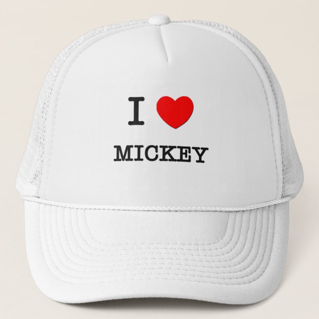 I Love Mickey Trucker Hat (Front)