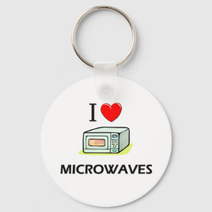 I Love Microwaves Keychain