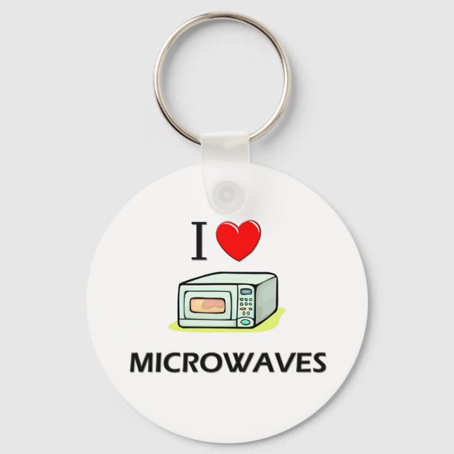 I Love Microwaves Keychain (Front)
