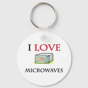 I Love Microwaves Keychain