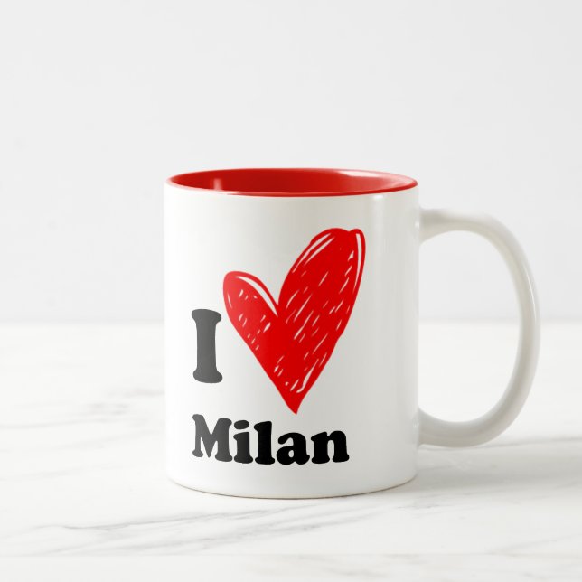 I love Milan Two-Tone Coffee Mug (Right)