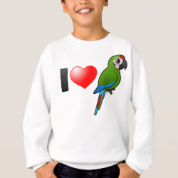 I Love Military Macaws Kids' American Apparel Organic T-Shirt