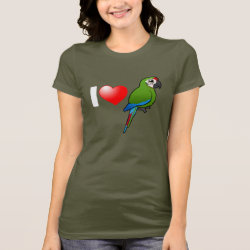 I Love Military Macaws Women's Bella Jersey T-Shirt