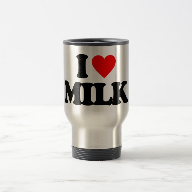 I LOVE MILK TRAVEL MUG (Center)