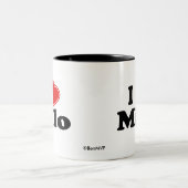 I Love Milo Two-Tone Coffee Mug (Center)