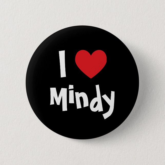 I Love Mindy Button (Front)