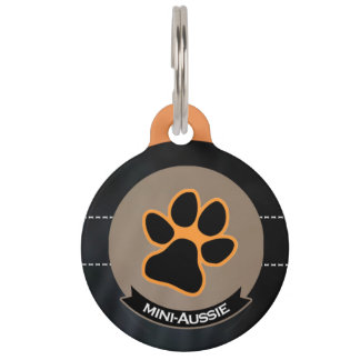 I love Mini-Aussies | Miniature American Shepherd Pet Name Tag