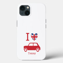 I love Mini Coopers - Blue - Personalized Case-Mat