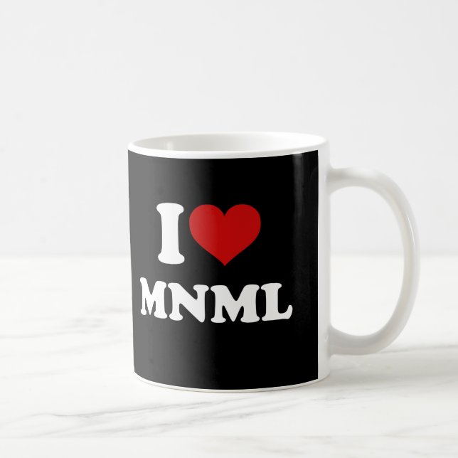 I Love Minimal Coffee Mug (Right)