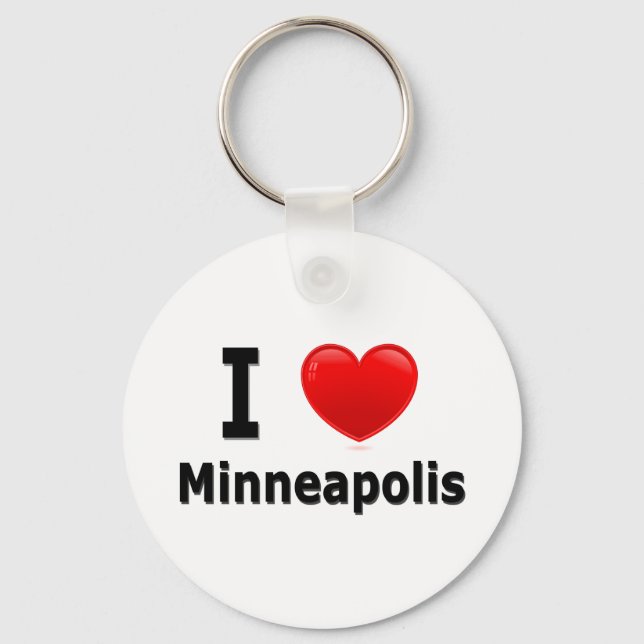 I Love Minneapolis Keychain (Front)