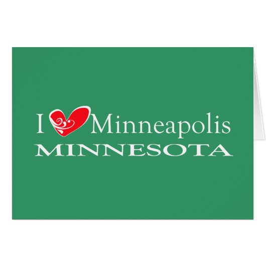 I Love Minneapolis Minnesota (Front Horizontal)