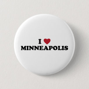 I Love Minneapolis Minnesota Pinback Button