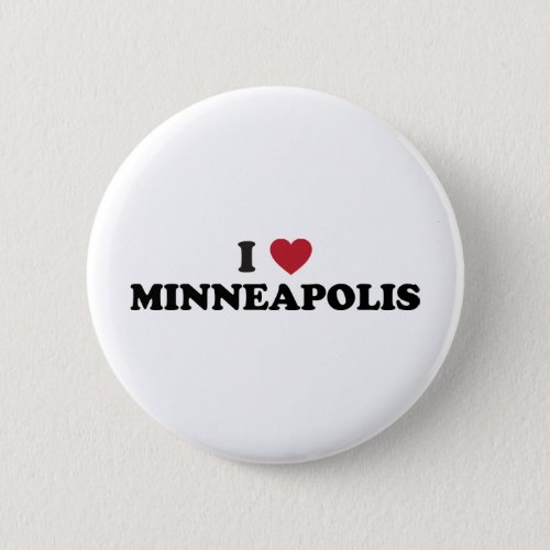 I Love Minneapolis Minnesota Pinback Button