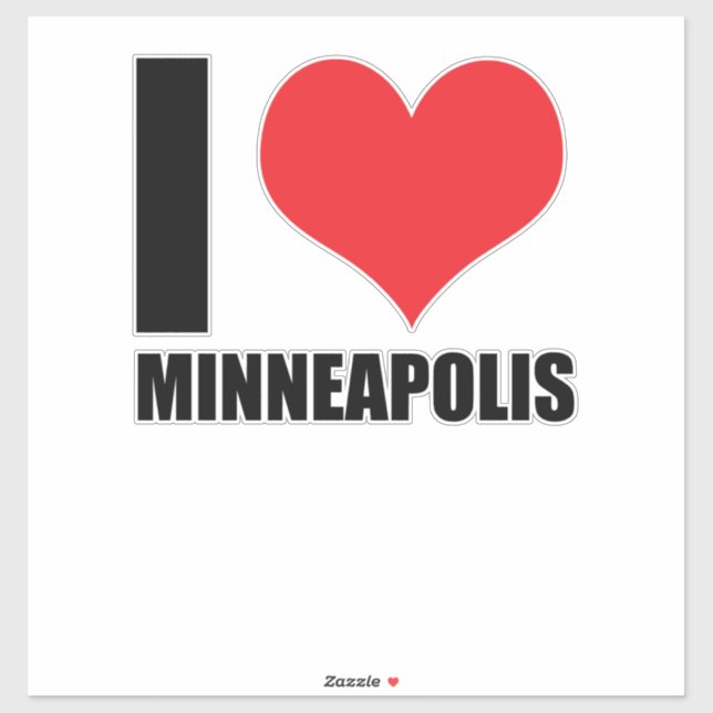I love Minneapolis  Sticker (Sheet)