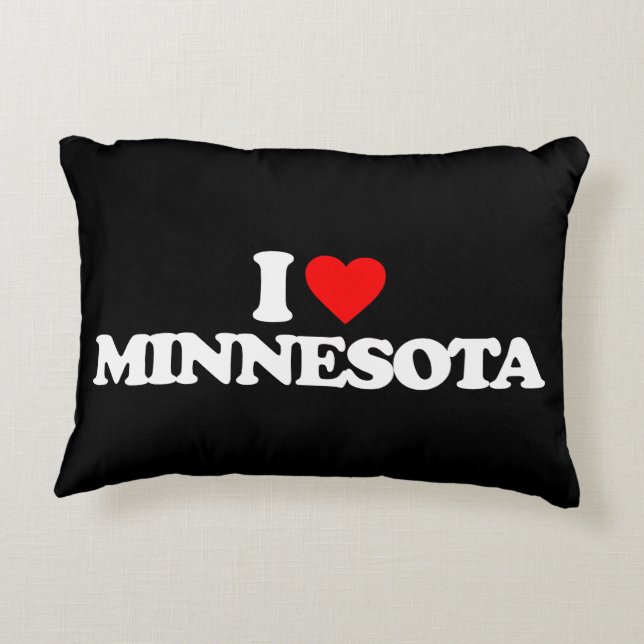 I LOVE MINNESOTA ACCENT PILLOW (Back)
