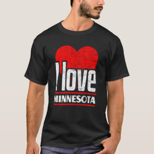 I Love Minnesota Best Home State I Heart Minnesota T-Shirt