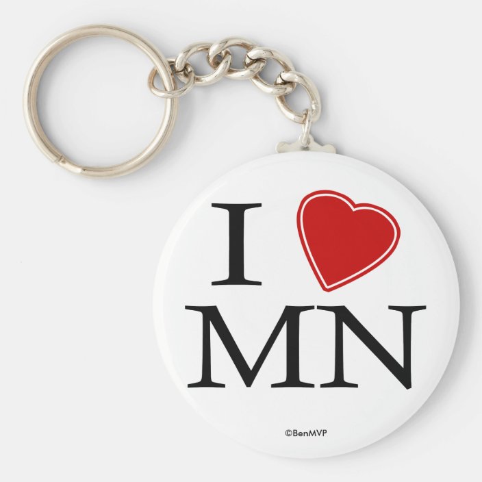 I Love Minnesota Keychain