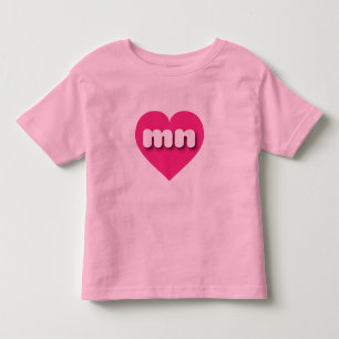 I love Minnesota - mn hot pink heart Toddler T-shirt