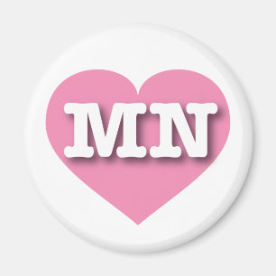 I love Minnesota - MN pink heart Magnet