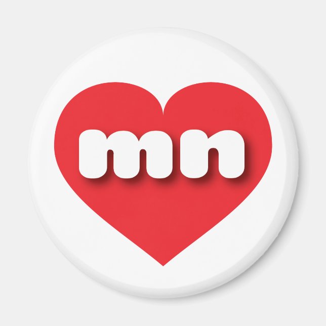 I love Minnesota - mn red heart Magnet (Front)
