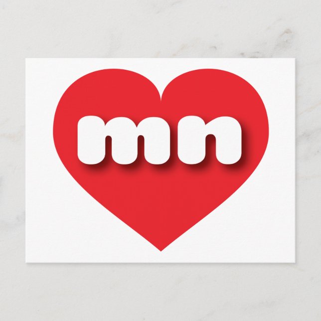 I love Minnesota - mn red heart Postcard (Front)