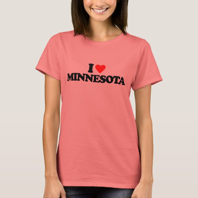 I LOVE MINNESOTA T-Shirt (Front)