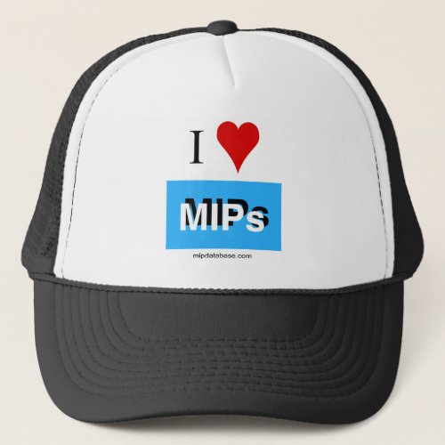 I love MIPs hat mipdatabase logo