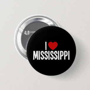 I Love Mississippi • I Heart Mississippi Round Button