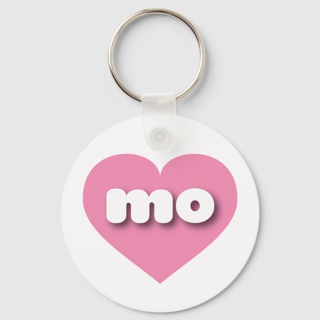 I love Missouri - mo pink heart Keychain (Front)