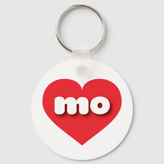 I love Missouri - mo red heart Keychain (Front)