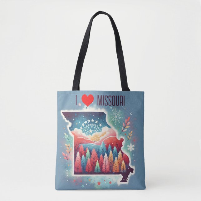 I Love Missouri Tote Bag (Front)