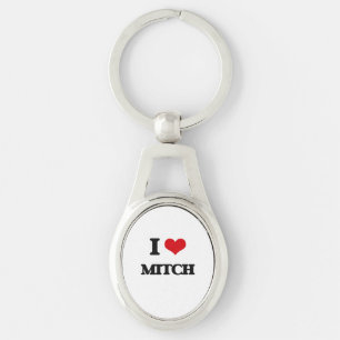 I Love Mitch Keychain