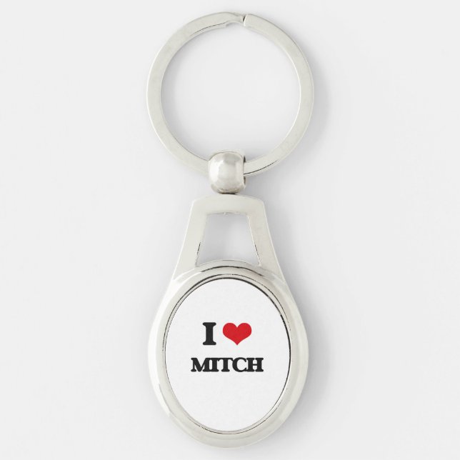 I Love Mitch Keychain (Front)