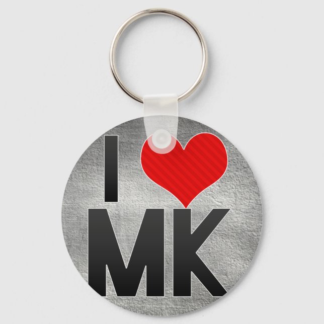 I Love MK Keychain (Front)