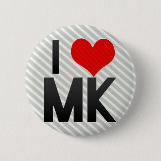 I Love MK Pinback Button