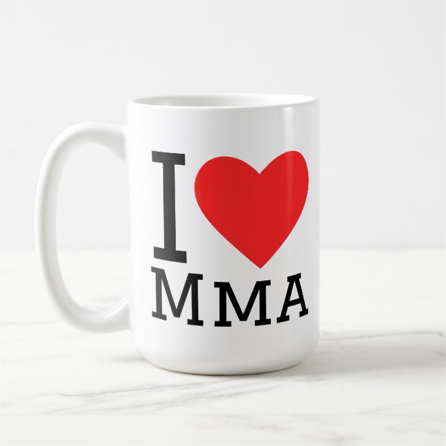 I love mma coffee mug (Left)