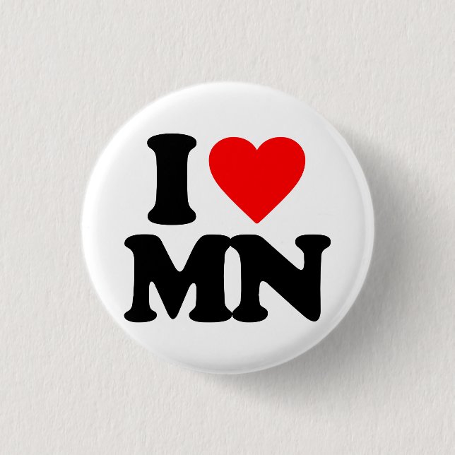 I LOVE MN BUTTON (Front)
