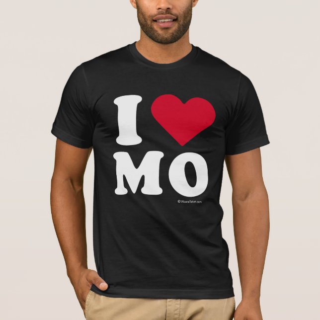 "I LOVE MO" "I LOVE MISSOURI" T-Shirt (Front)