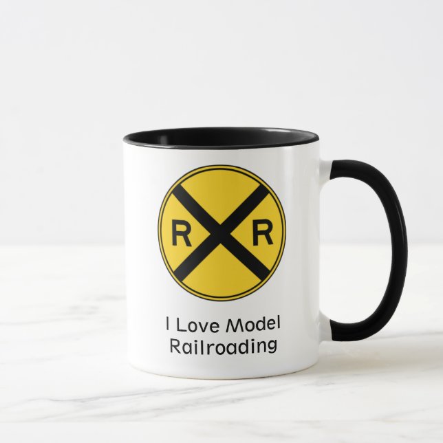 I Love Model Railroading Mug (Right)