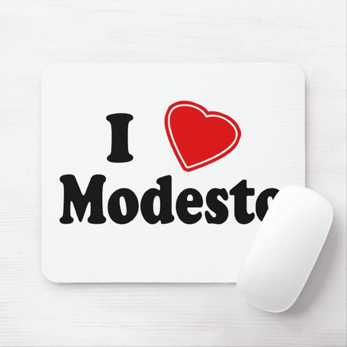 I Love Modesto Mouse Pad