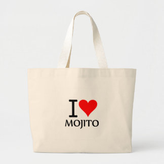 I Love Mojito 2 Large Tote Bag