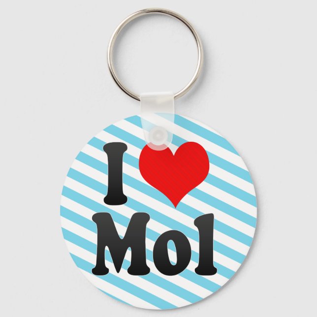 I Love Mol, Belgium Keychain (Front)