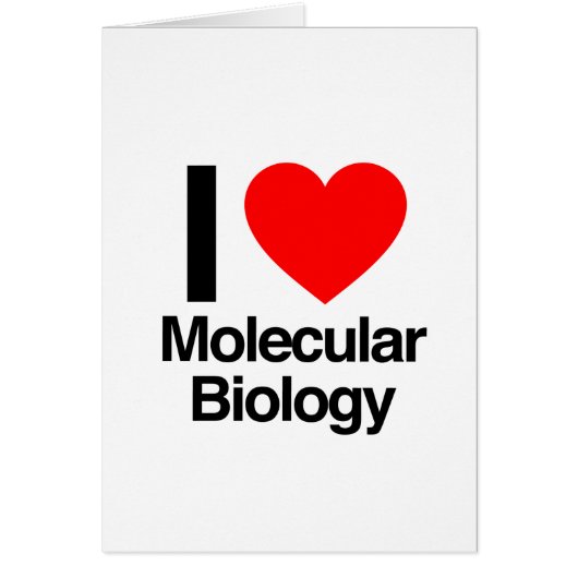 i love molecular biology cards (Front)