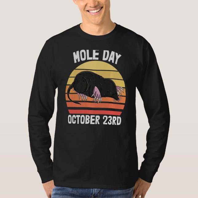 I Love Moles Day October 23  Men Cute Little Mole  T-Shirt (Front)