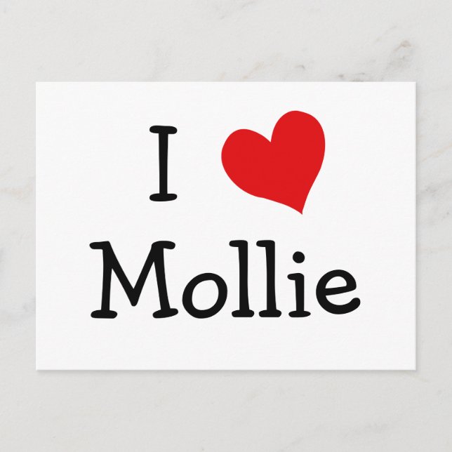 I Love Mollie Postcard (Front)