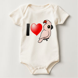 I Love Moluccan Cockatoos Infant Organic Creeper
