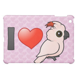 I Love Moluccan Cockatoos Case Savvy iPad Mini Finish Case