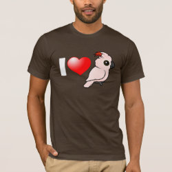 I Love Moluccan Cockatoos Men's Basic American Apparel T-Shirt
