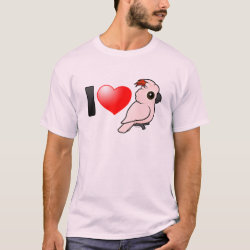 I Love Moluccan Cockatoos Men's Basic T-Shirt